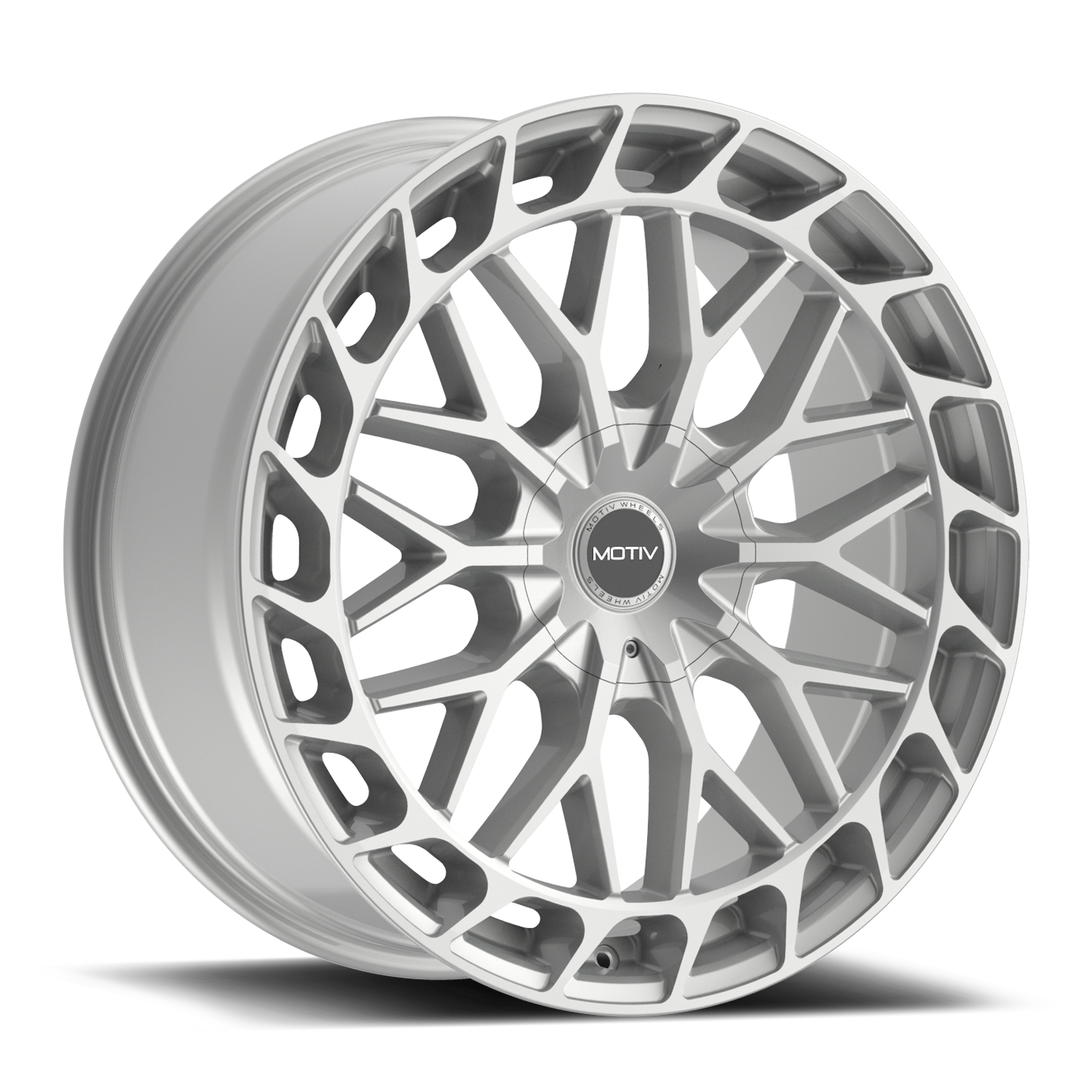 Motiv 442S 16x7.5 Cast Aluminum Wheel with 5x4.50 and 5x120 Bolt Patterns, +40 Offset