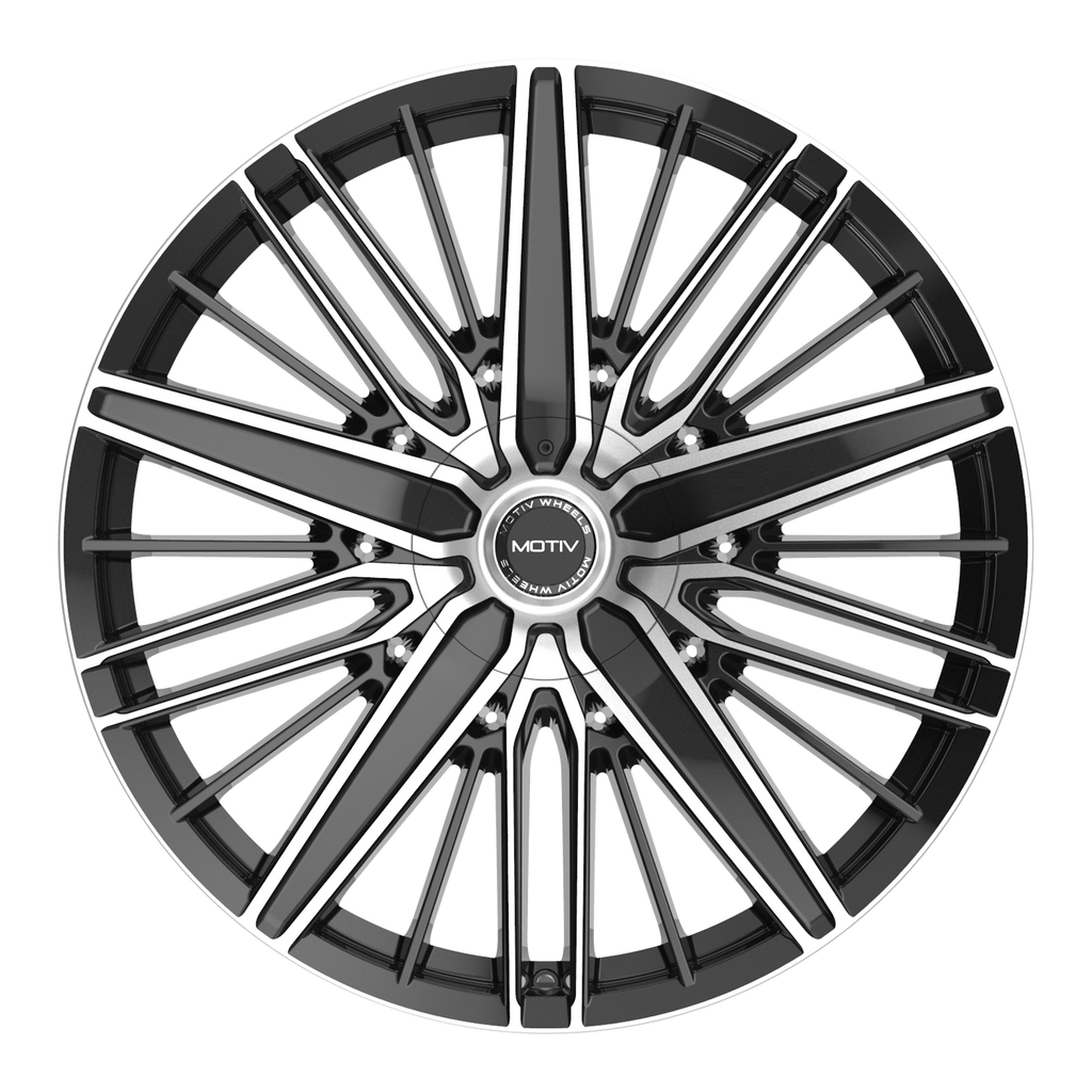 Motiv 443MB Alloy Wheel 24x9.5 inches with 5x115/5x120 Bolt Pattern and +15 Offset