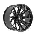 GEAR OFF-ROAD WHEELS 776BM FLAIR 6X5.5(139.7) & 6X135 - GLOSS BLACK MILLED