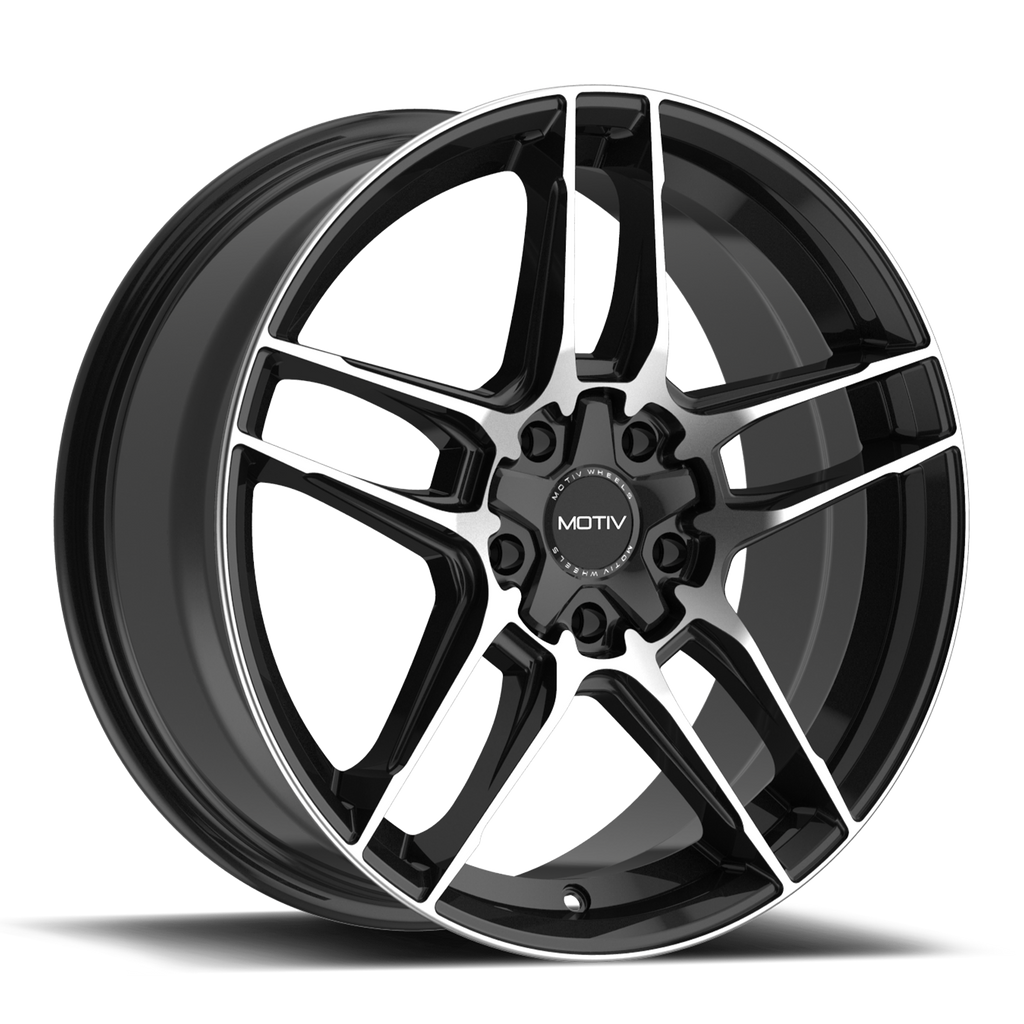 Motiv 434MB-6751840 16x7.5 Cast Aluminum Alloy Wheel with 5x100 and 5x4.50 Bolt Pattern, +40 Offset