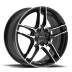 Motiv 434MB-6751840 16x7.5 Cast Aluminum Alloy Wheel with 5x100 and 5x4.50 Bolt Pattern, +40 Offset