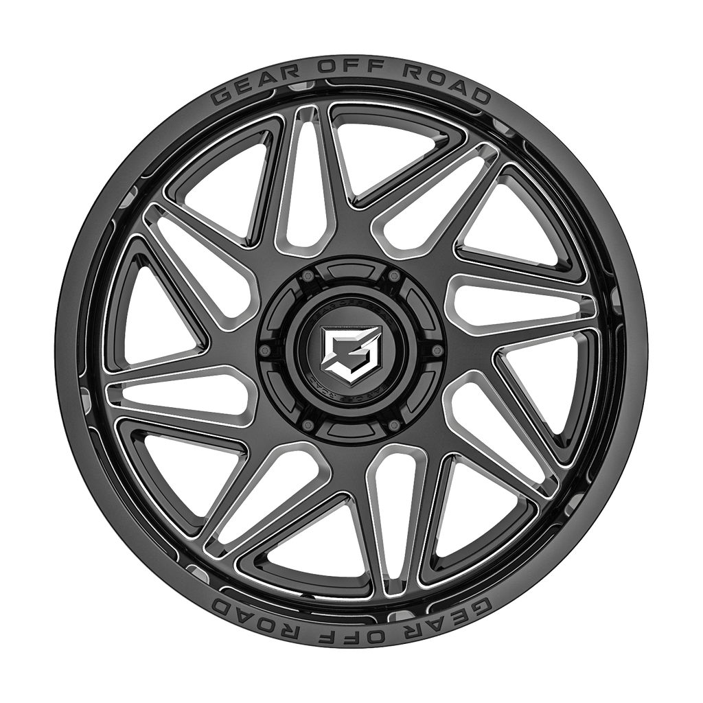 Gear Off Road 761BM Ratio 20x12 Cast Aluminum Wheel with 8x170 Bolt Pattern and -44 Offset