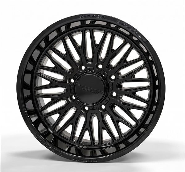 20X10 RECON OFFROAD RCO21 FULL GLOSS BLACK WITH 8X180 BOLT PATTERN AND -24 OFFSET