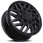 17X6.5 TIS 544B Front Dually Wheels with +129mm Offset and 8X200 Bolt Pattern - Gloss Black