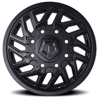17X6.5 TIS 544B Front Dually Wheels with +129mm Offset and 8x6.50 Bolt Pattern - Gloss Black
