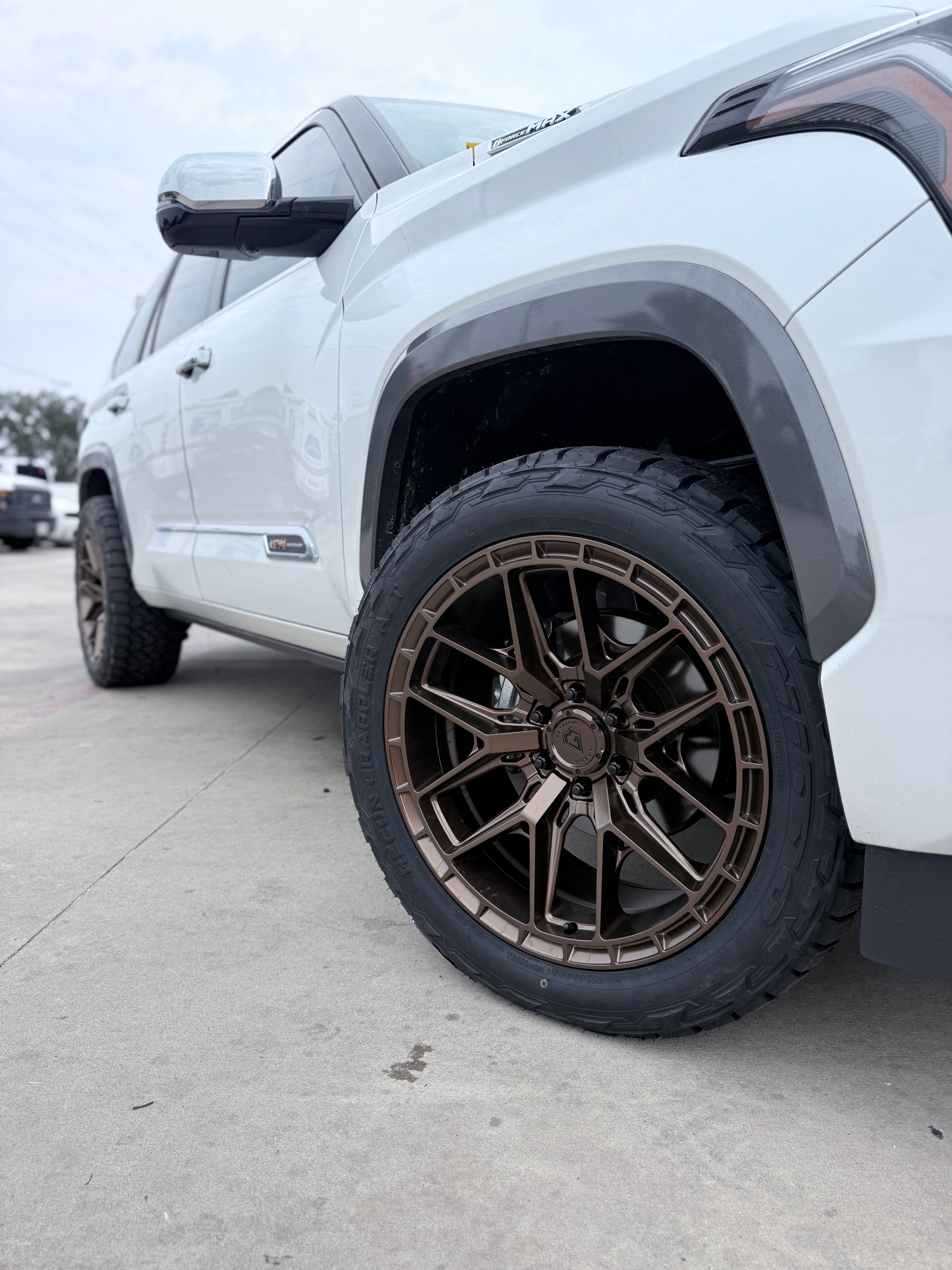 2022-2026 TOYOTA SEQUOIA WITH 22X12 ARENA WHEELS, 305/45R22 NITTO RECON AT TIRES AND 1.75” LEVELING KIT - GALLERY