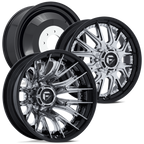 FUEL D407 CATALYST WITH 8X200 BOLT PATTERN - CHROME W/ GLOSS BLACK LIP