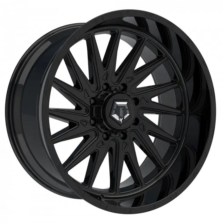 18X9 TIS 547B OFF-ROAD WHEELS WITH 8X170 BOLT PATTERN AND +18 OFFSET - GLOSS BLACK