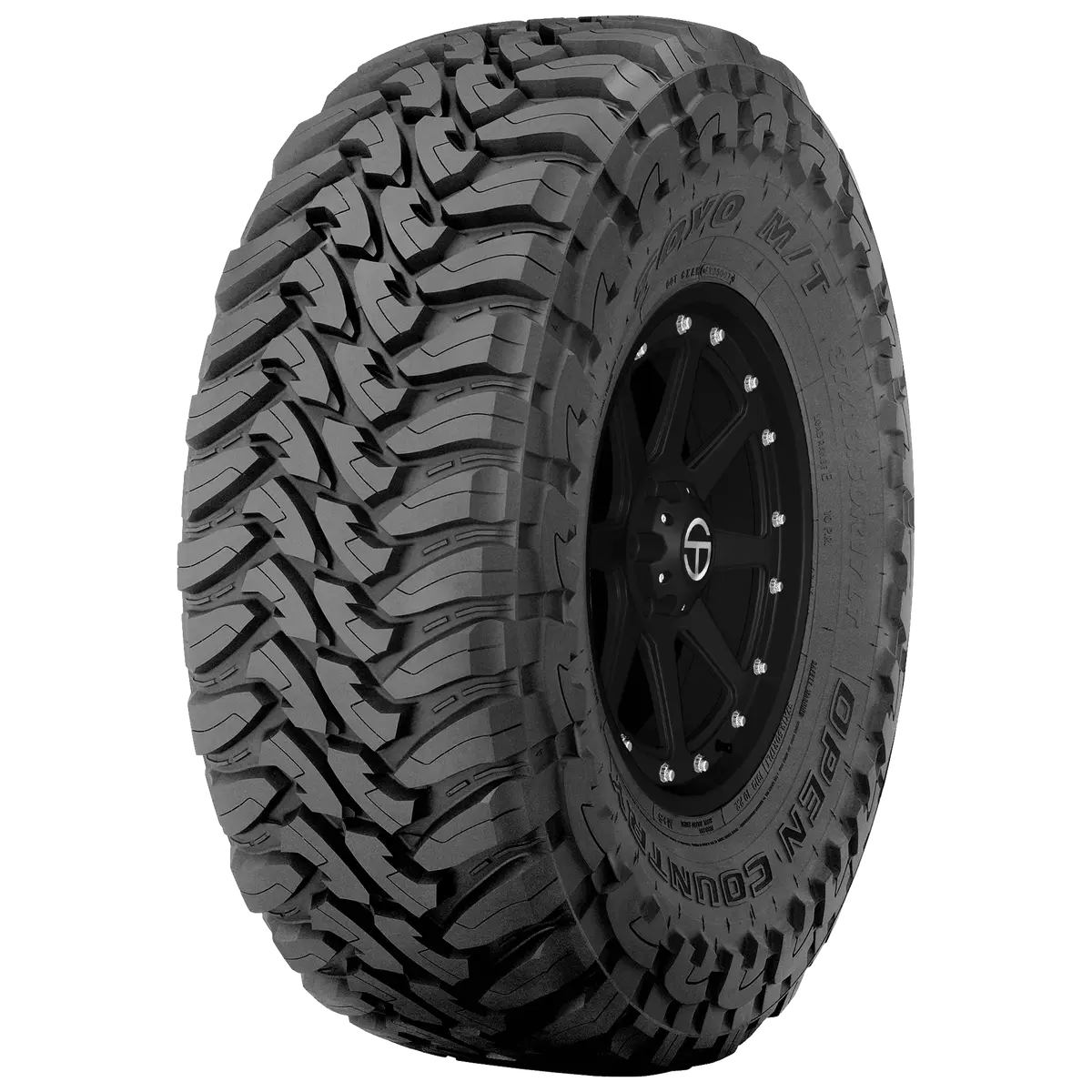Toyo Open Country M/T 38x15.50R22LT All-Terrain Mud-Terrain Tire with LoadRange E and Black Wall Finish