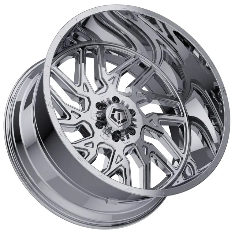 22X12 TIS 544C OFF-ROAD WHEELS WITH 8X170 BOLT PATTERN AND -44 OFFSET - CHROME