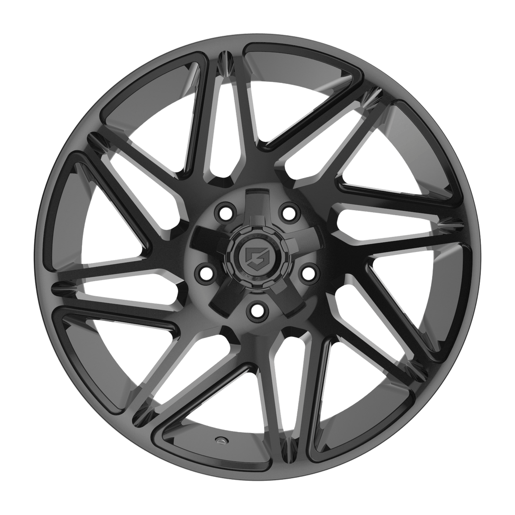 Gear Off Road 777B 20x9 Cast Aluminum Wheel with 6x135 and 6x5.50 Bolt Pattern, +00 Offset