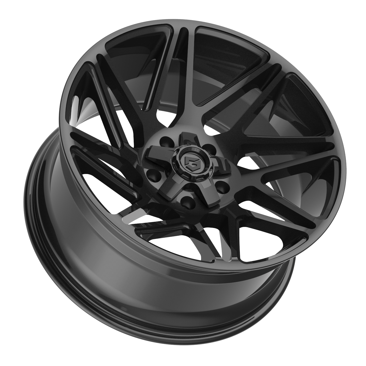 Gear Off Road 777B Cast Aluminum Off-Road Wheel 20x9 with 5x5.00 / 5x5.50 Bolt Pattern and +00 Offset