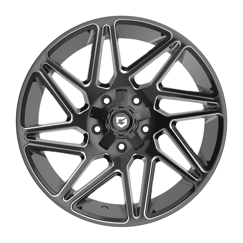 GEAR OFF-ROAD WHEELS 777BM VORTEX 6X5.5(139.7) & 6X135 - GLOSS BLACK MILLED