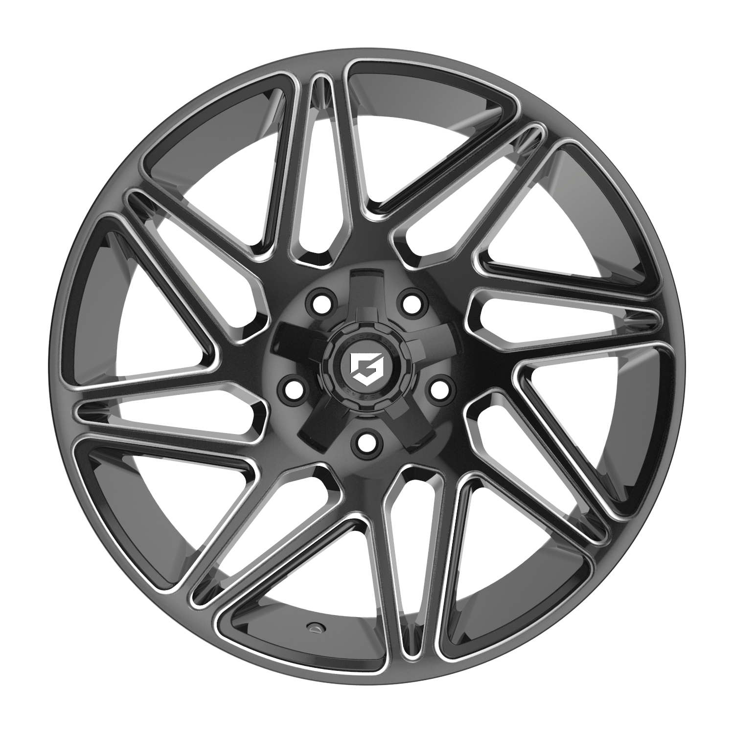 Gear Off Road 777BM 20x9 Cast Aluminum Wheel with 8x170 Bolt Pattern and +0 Offset