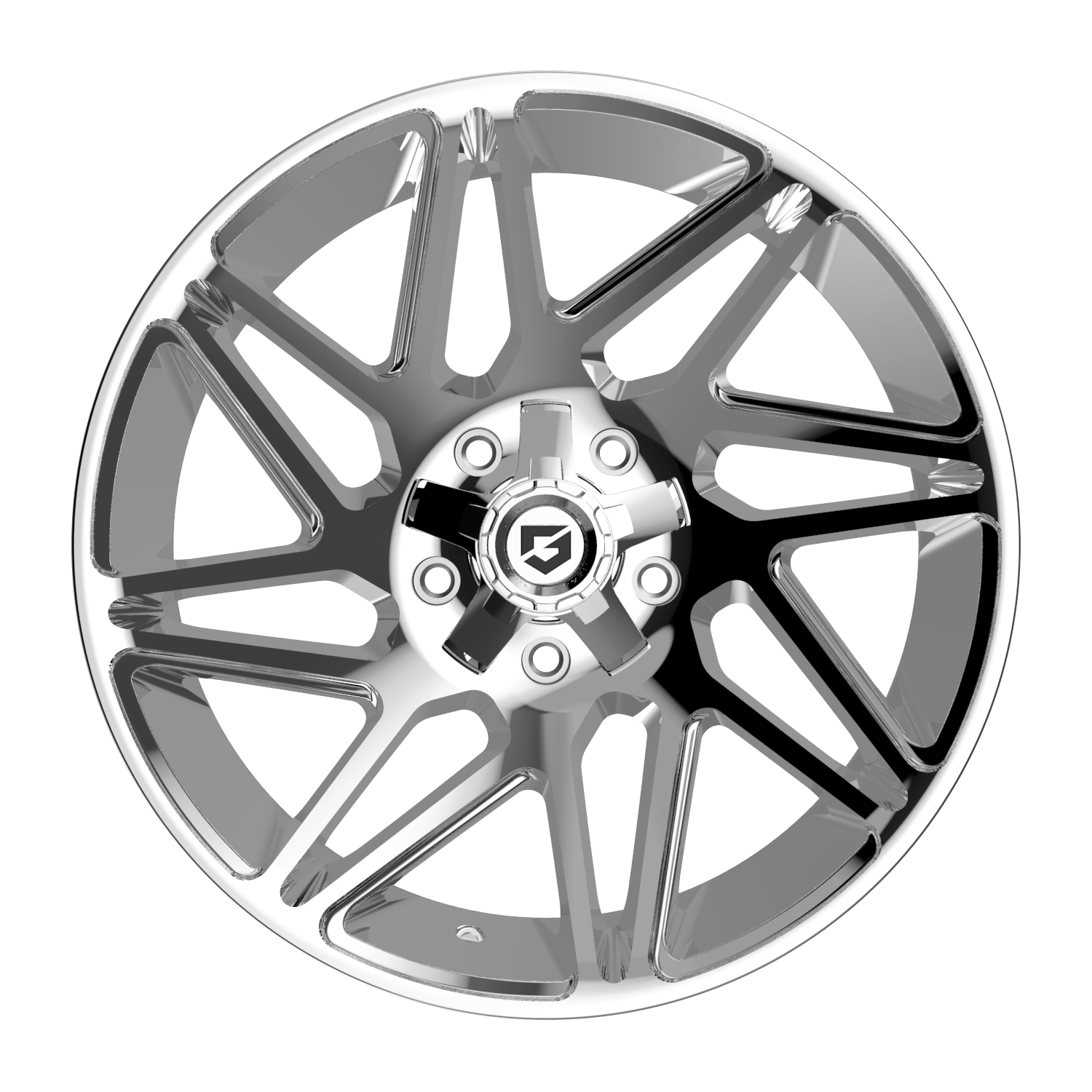 GEAR OFF-ROAD WHEELS 777C VORTEX 6X5.5(139.7) & 6X135 - CHROME