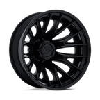 FUEL D406 CATALYST WITH 8X200 BOLT PATTERN - MATTE BLACK W/ GLOSS BLACK LIP