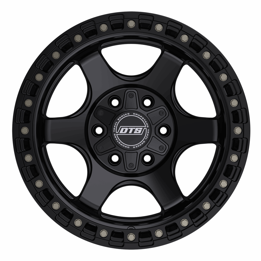 DROPSTAR TRAIL SERIES 604SB WHEELS 5X5.0(127) & 5X5.5(139.7) - SATIN BLACK