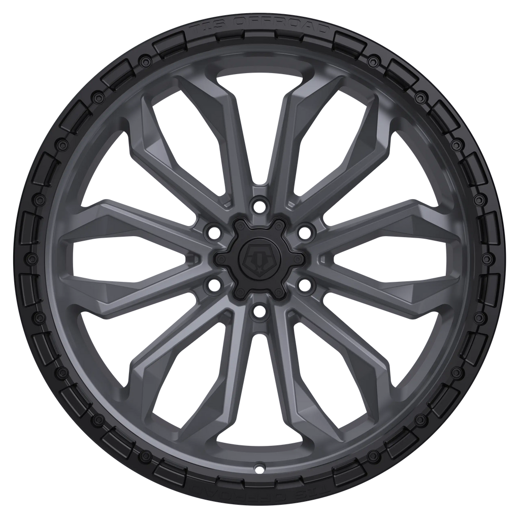 20X10 TIS 556AB OFF-ROAD WHEELS - 8X170 WITH -20 OFFSET - ANTHRACITE WITH BLACK LIP