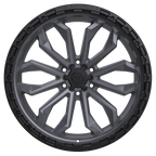20X10 TIS 556AB OFF-ROAD WHEELS - 5X5.5(139.7) WITH +00 OFFSET - ANTHRACITE WITH BLACK LIP RING