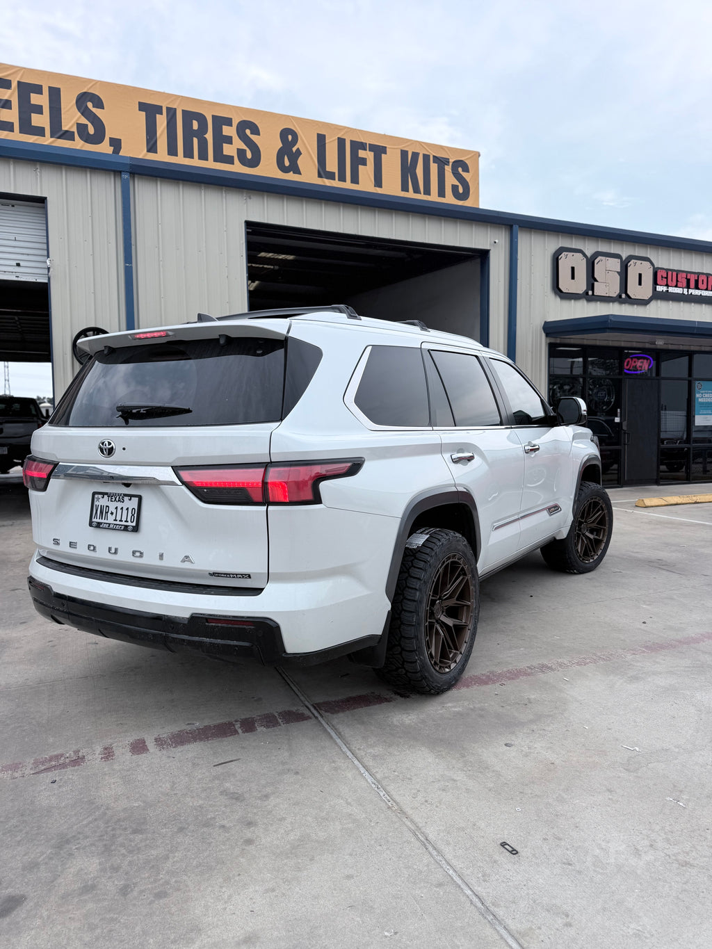 2022-2026 TOYOTA SEQUOIA WITH 22X12 ARENA WHEELS, 305/45R22 NITTO RECON AT TIRES AND 1.75” LEVELING KIT - GALLERY