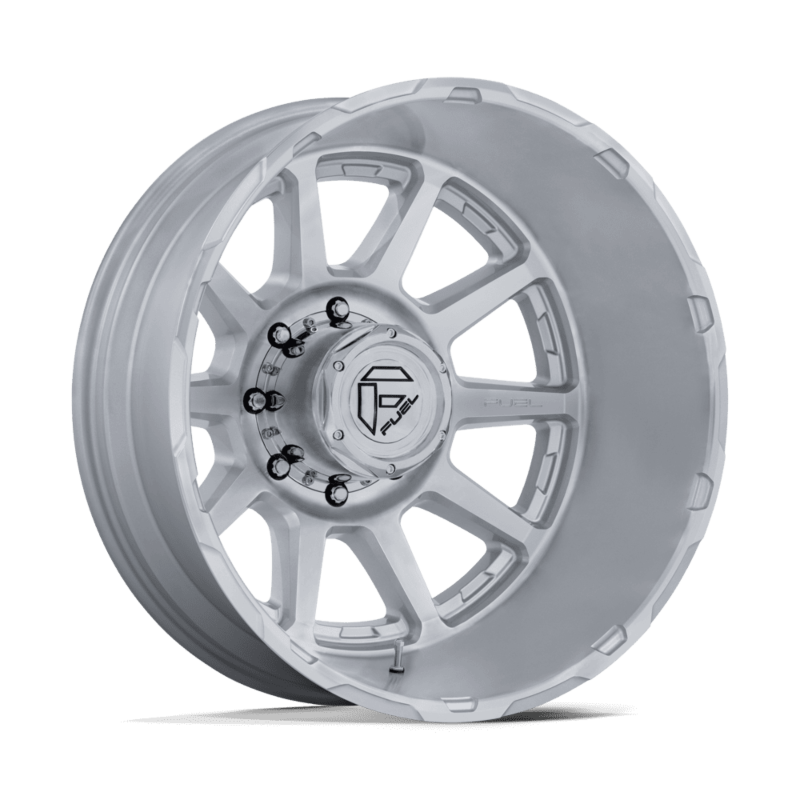 FUEL CIRCUIT D912 DUALLY WHEELS 8X200 - GLOSS SILVER W/ MACHINED FACE