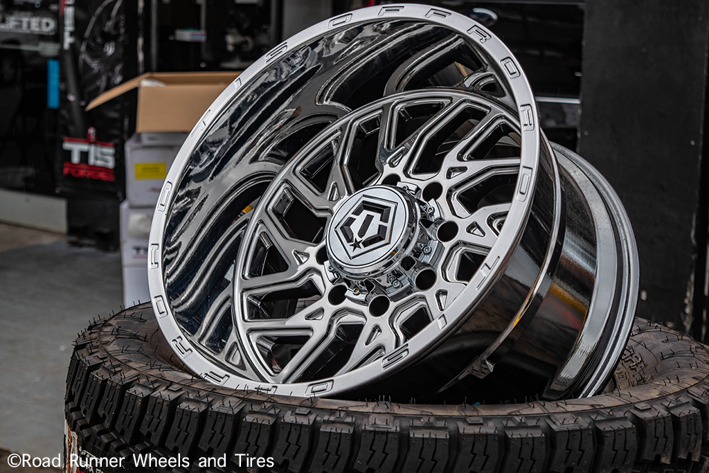26X12 TIS 544C OFF-ROAD WHEELS WITH 8X180 BOLT PATTERN AND -44 OFFSET - CHROME