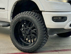 26X12 TIS 544B OFF-ROAD WHEELS WITH 8X180 AND -44 OFFSET - GLOSS BLACK