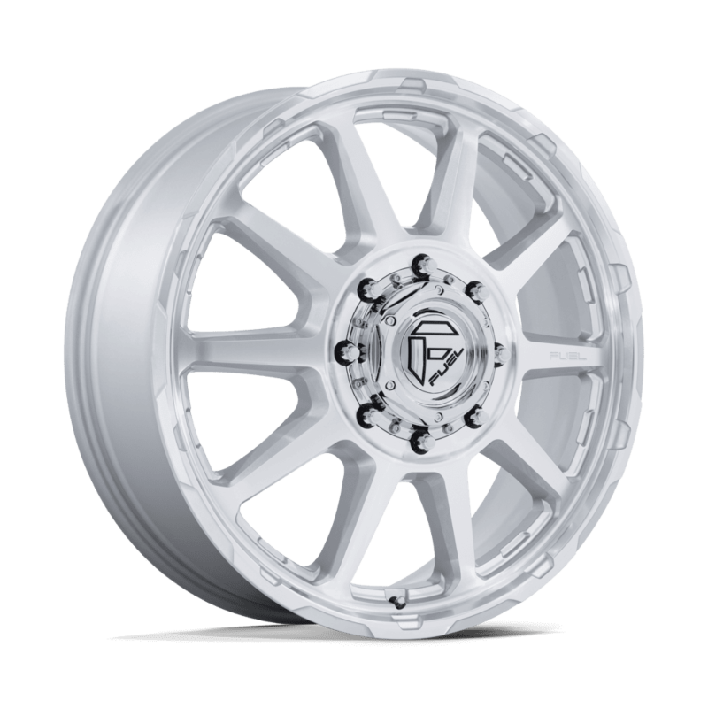 FUEL CIRCUIT D912 DUALLY WHEELS 8X200 - GLOSS SILVER W/ MACHINED FACE
