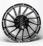 20X10 XTREME FORCE TWIST WHEELS 6X5.5(139.7) & 6X135 -25 OFFSET - GLOSS BLACK & MILLED