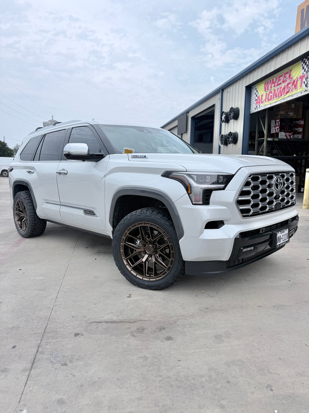 2022-2026 TOYOTA SEQUOIA WITH 22X12 ARENA WHEELS, 305/45R22 NITTO RECON AT TIRES AND 1.75” LEVELING KIT - GALLERY
