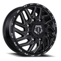 17X6.5 TIS 544BM Front Dually Wheels with +129mm Offset and 8X200 Bolt Pattern - Gloss Black & Milled