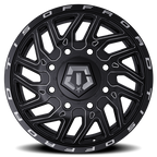 17X6.5 TIS 544BM Front Dually Wheels with +129mm Offset and 8X200 Bolt Pattern - Gloss Black & Milled
