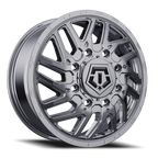 17X6.5 TIS 544C Front Dually Wheels with +129mm Offset and 8X210 Bolt Pattern - Chorme