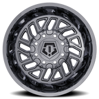 17X6.5 TIS 544C Rear Outer Dually Wheels with -140mm Offset and 8X6.5 Bolt Pattern - Chrome
