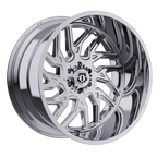 22X12 TIS 544C OFF-ROAD WHEELS WITH 8X6.50 BOLT PATTERN AND -44 OFFSET - CHROME