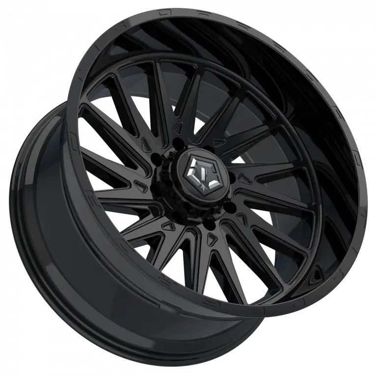 TIS 547B OFF-ROAD WHEELS WITH 6X5.5(139.7) & 6X135 BOLT PATTERN - GLOSS BLACK