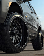 26X12 TIS 547BM OFF-ROAD WHEELS WITH 6X135 BOLT PATTERN AND -44 OFFSET - GLOSS BLACK & MILLED