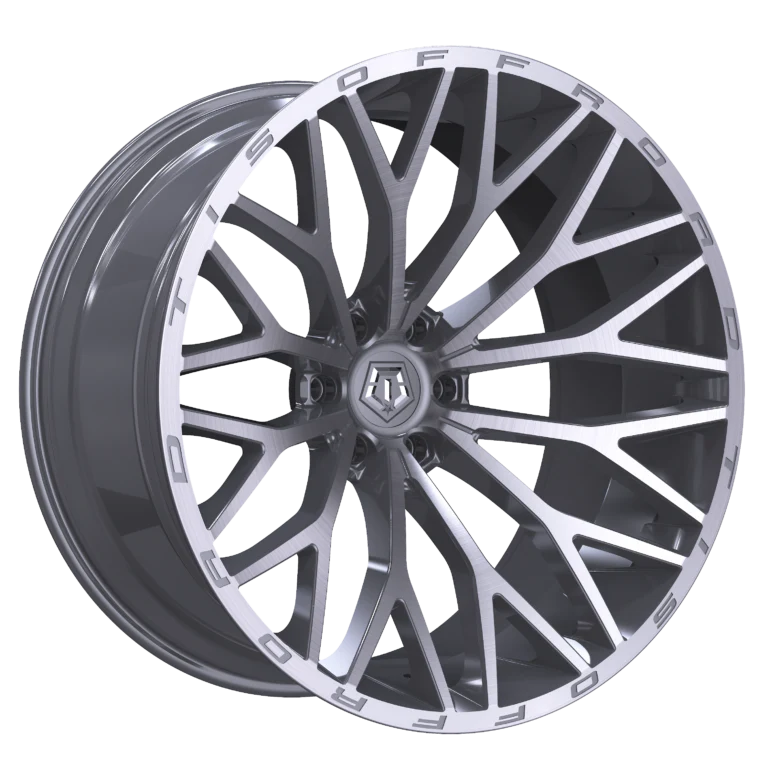 TIS 566BSM 18x9 All-Season Cast Aluminum Wheel with 8x6.50 Bolt Pattern and +00 Offset