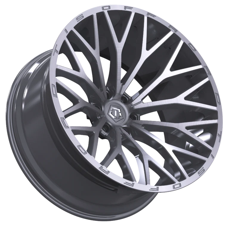 TIS 566BSM 18x9 All-Season Cast Aluminum Wheel with 8x6.50 Bolt Pattern and +00 Offset