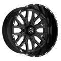 TIS OFF-ROAD 560BM WHEELS 8X6.5(165.1) - GLOSS BLACK & MILLED