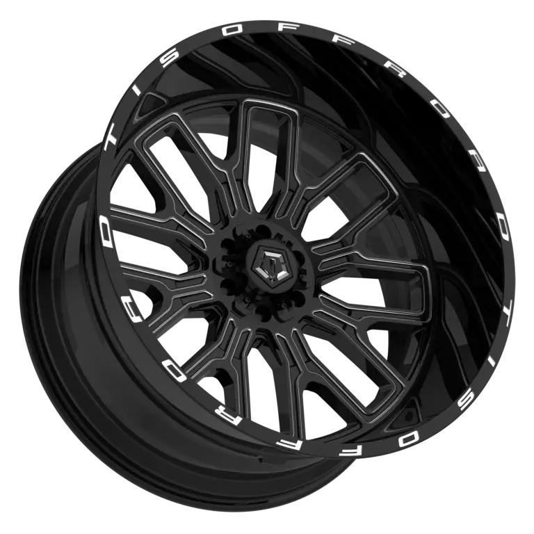 TIS OFF-ROAD 560BM WHEELS 8X6.5(165.1) - GLOSS BLACK & MILLED