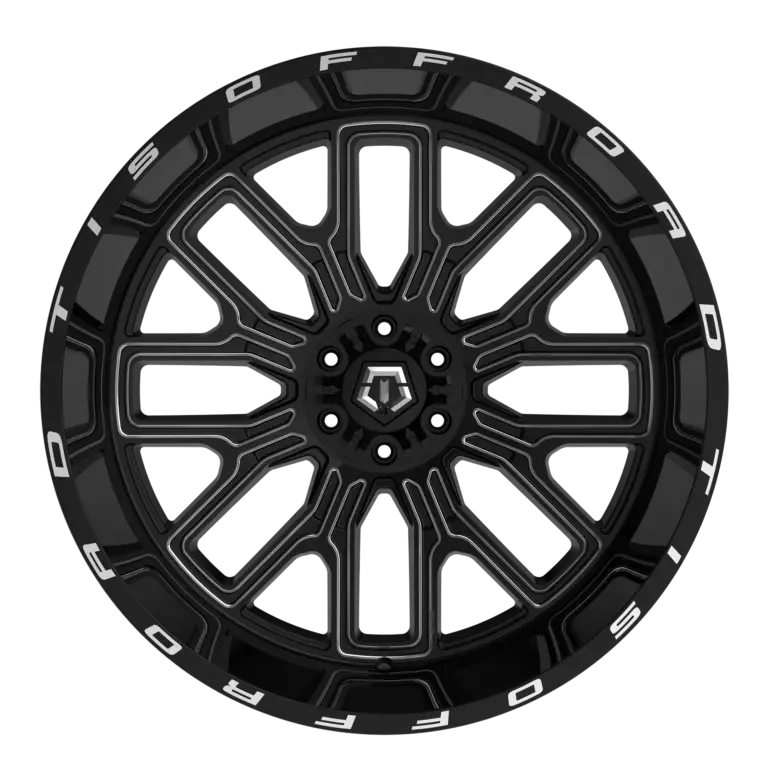 TIS OFF-ROAD 560BM WHEELS 8X6.5(165.1) - GLOSS BLACK & MILLED