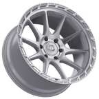 22X10 TIS 563BS OFF-ROAD WHEELS - 6X5.50 WITH -19 OFFSET - BRUSHED SILVER