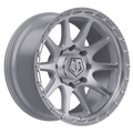 22X10 TIS 563BS OFF-ROAD WHEELS - 8X170 WITH -19 OFFSET - BRUSHED SILVER