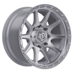 22X10 TIS 563BS OFF-ROAD WHEELS - 6X5.50 WITH -19 OFFSET - BRUSHED SILVER