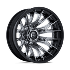 FUEL D407 CATALYST WITH 8X200 BOLT PATTERN - CHROME W/ GLOSS BLACK LIP
