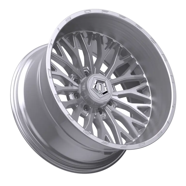 22X12 TIS 565BSM OFF-ROAD WHEELS - 6X5.50 WITH -44 OFFSET - SILVER