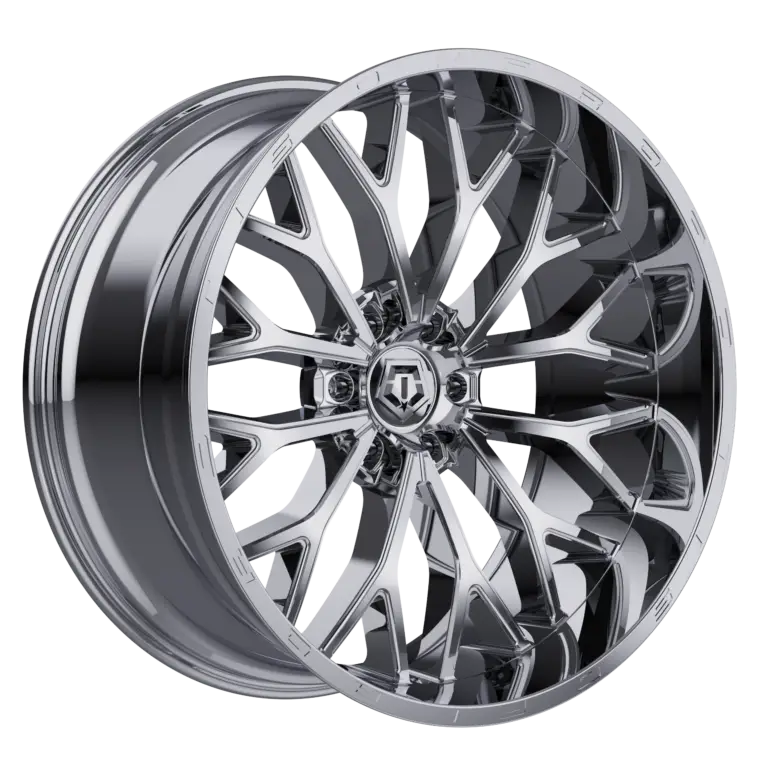 20X10 TIS 565C OFF-ROAD WHEELS - 6X135 WITH -24 OFFSET - CHROME