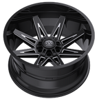 Edge Off Road 304BM 20x10 Cast Aluminum Wheel with 5x5.00 / 5x5.50 Bolt Pattern and -12 Offset