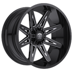 Edge Off Road 304BM 22x12 Cast Aluminum Wheel with 6x135 / 6x5.50 Bolt Pattern and -44 Offset